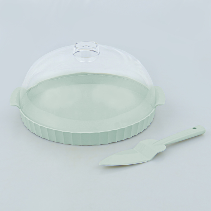 Plat à gâteaux avec cloche 'Colesium' vert