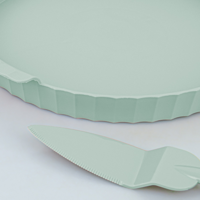 Plat à gâteaux avec cloche 'Colesium' vert