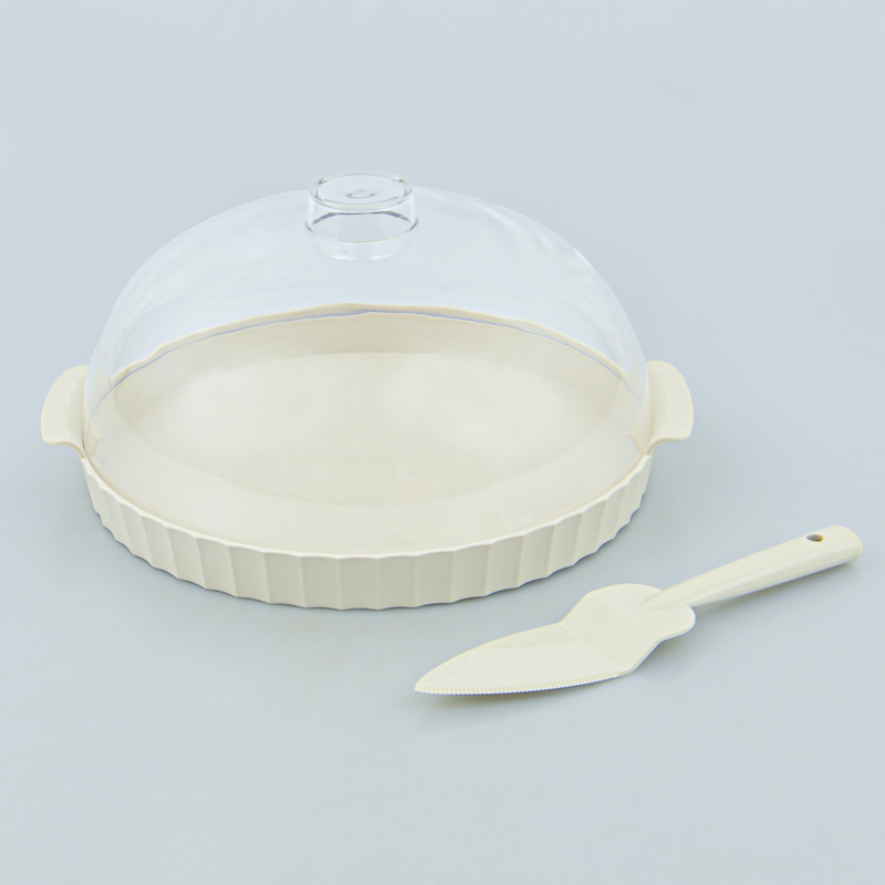 Plat à gâteaux avec cloche 'Colesium' crème