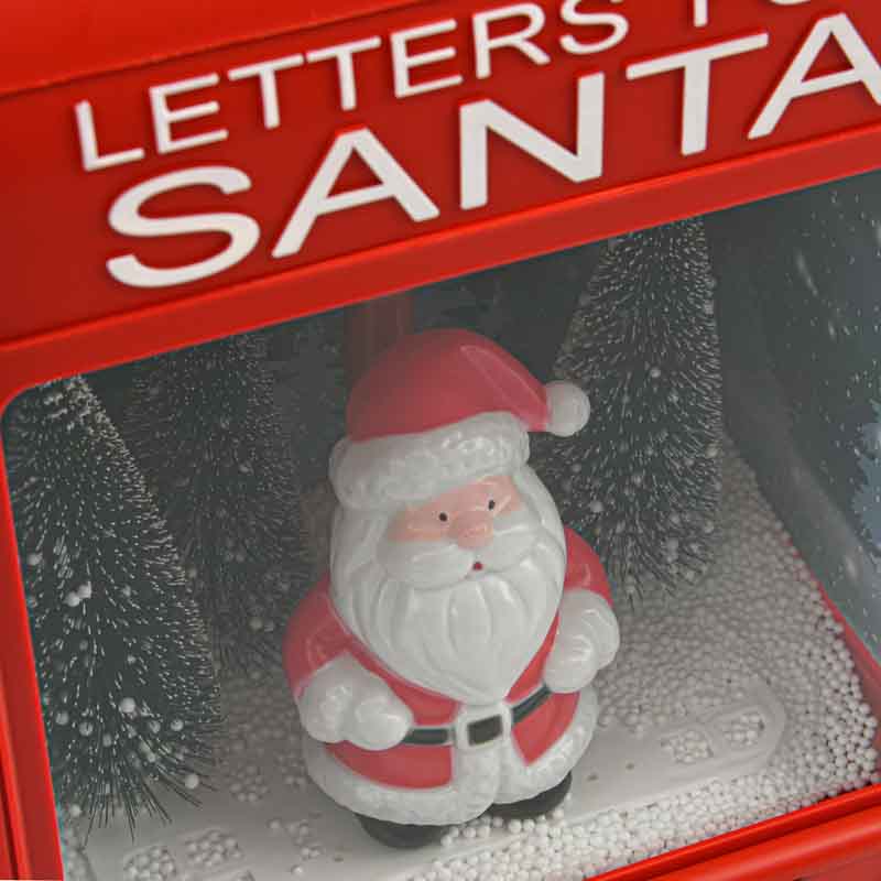 Scénette animée 'Boite à neige Père-Noël' 