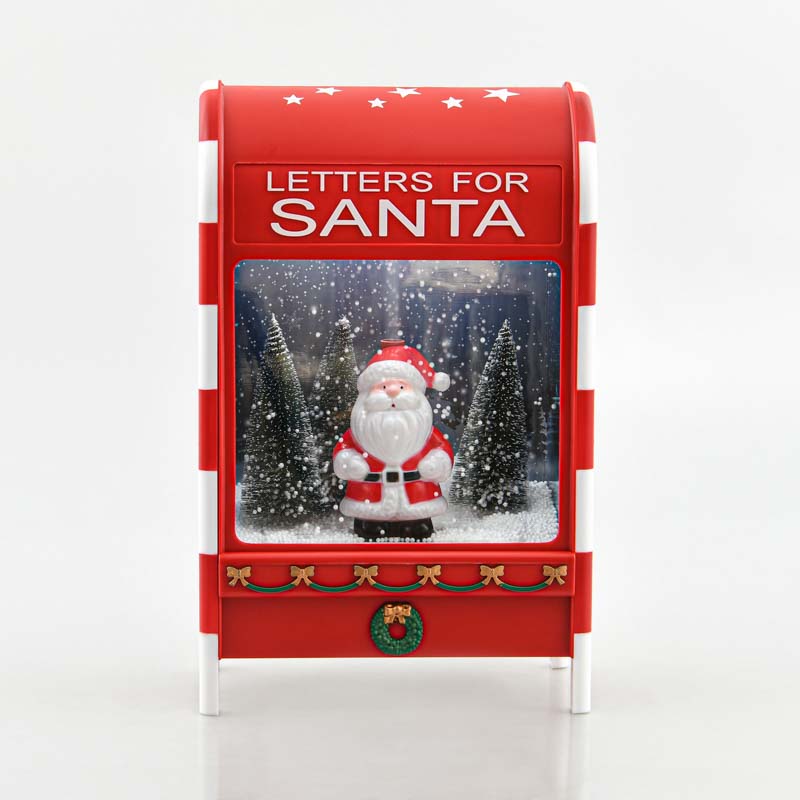 Scénette animée 'Boite à neige Père-Noël' 