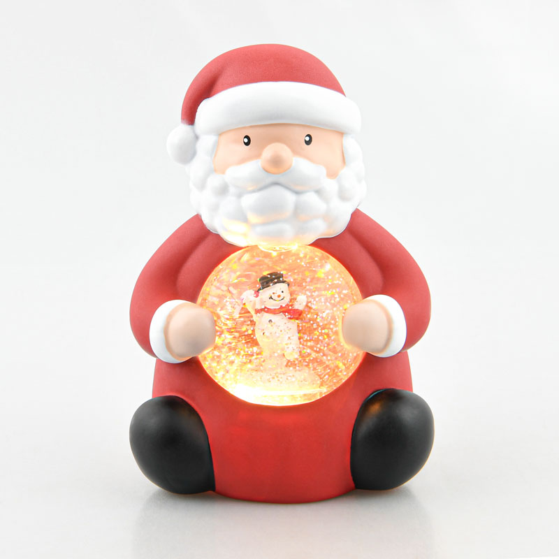 Boule à eau à LED 'Père-Noël' 