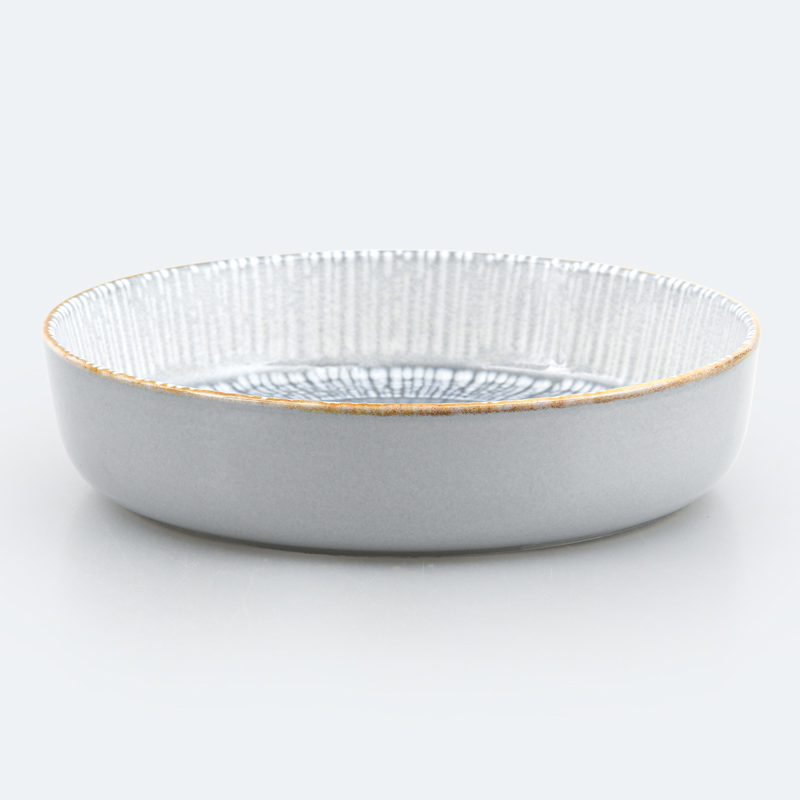 Assiette multiusage 'Santorini' bleue grise
