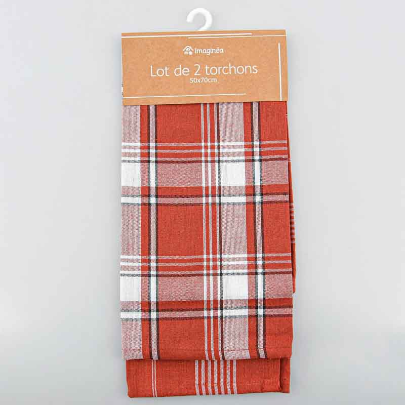 Lot de 2 torchons de cuisine 'Augustin' 