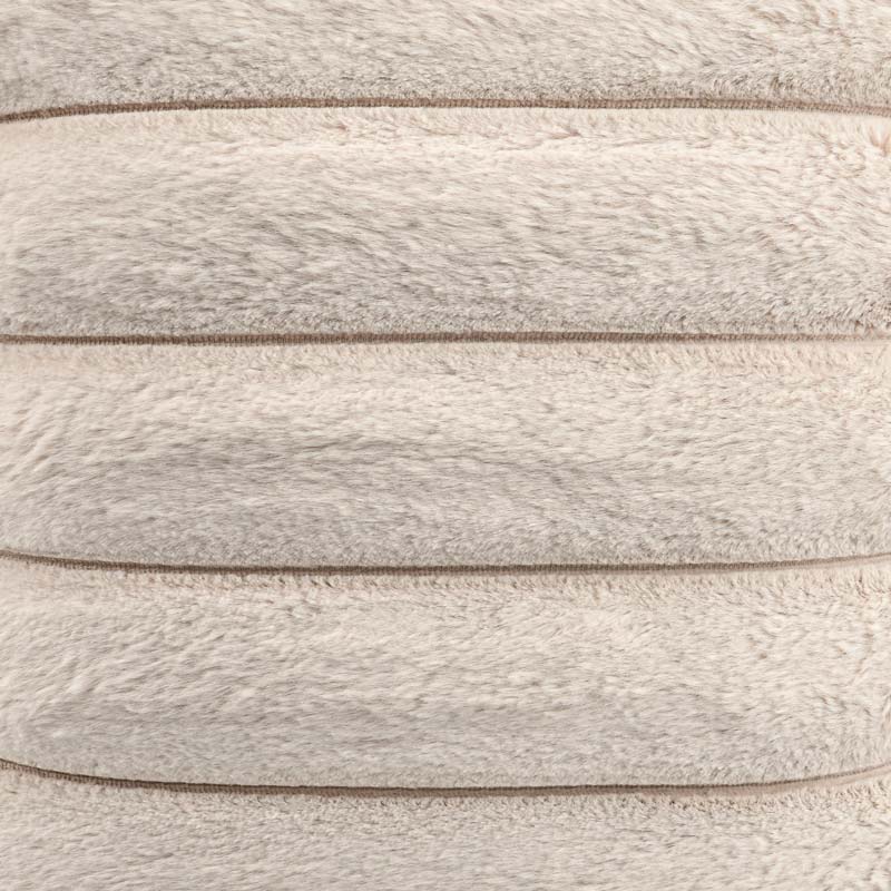 Coussin imitation fourrure 'Astrid' beige