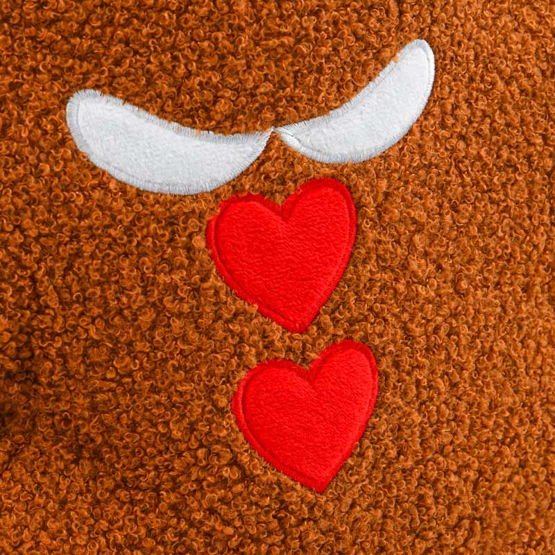 Coussin peluche pain d'épices 'Tartine' 