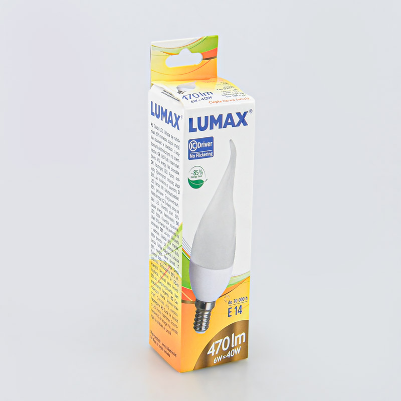 Ampoule forme flamme