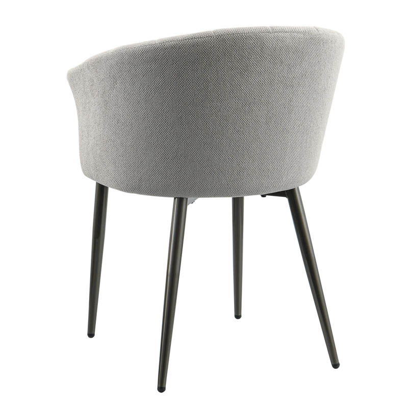 Fauteuil de table 'Juliette' gris