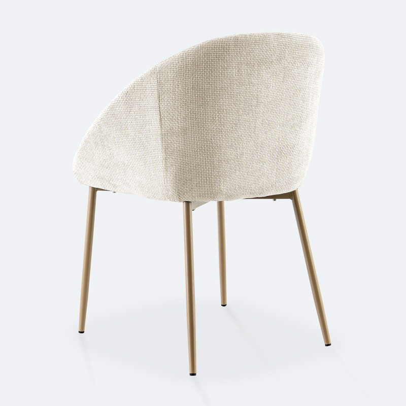 Fauteuil de table 'Margot' crème