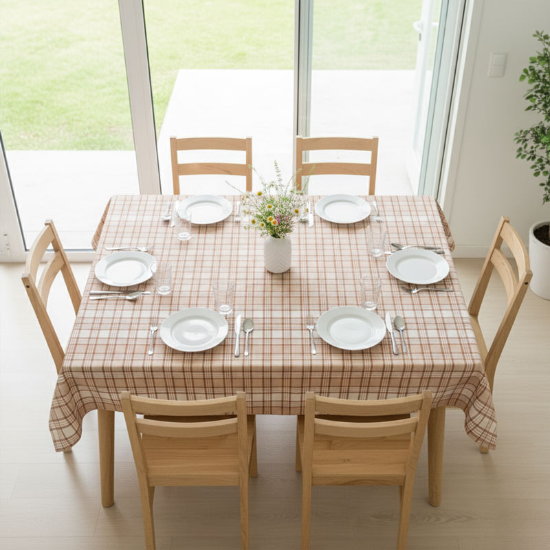 Nappe déperlante à carreaux 'Bertille' 