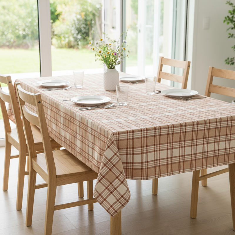 Nappe déperlante à carreaux 'Bertille' 