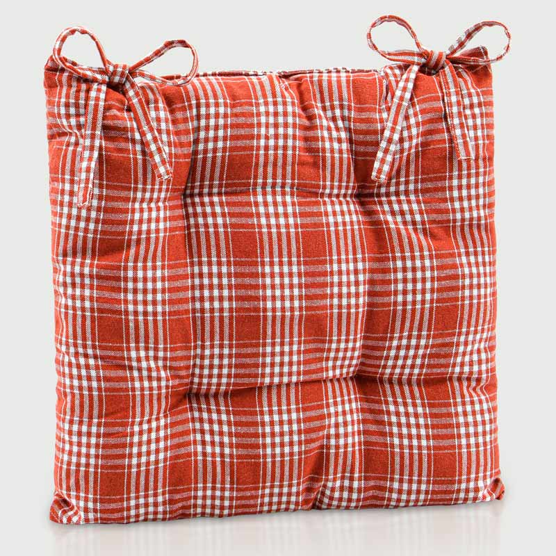 Dessus de chaise 'Maryse' à carreaux 