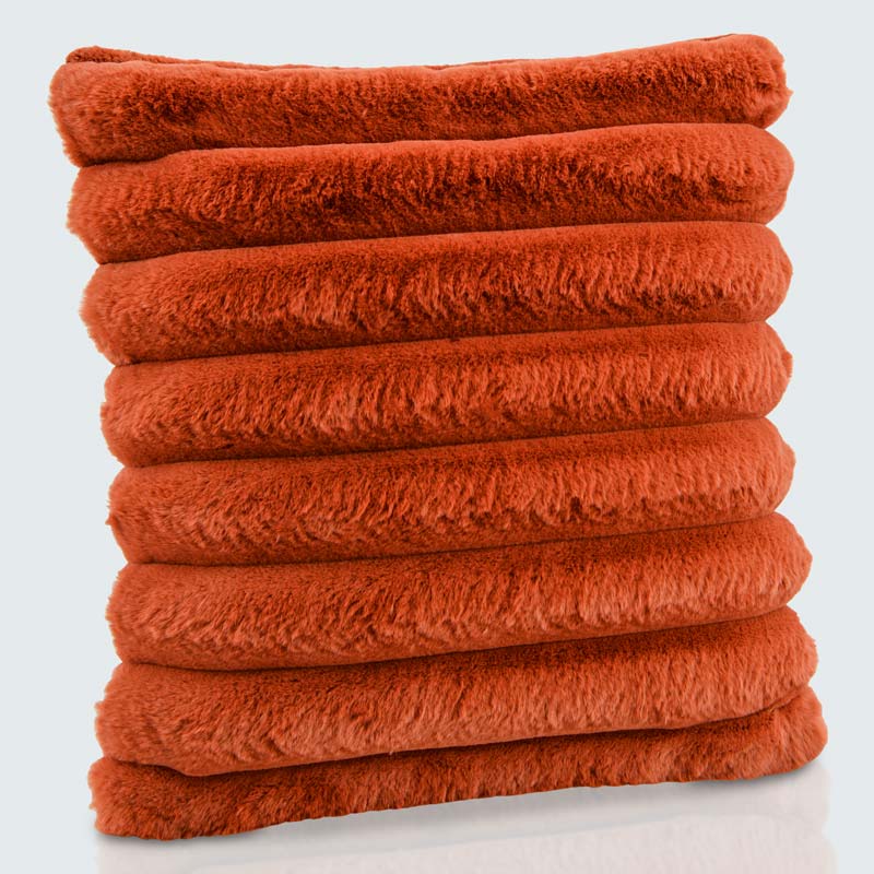 Coussin 'Stripes' couleur terra