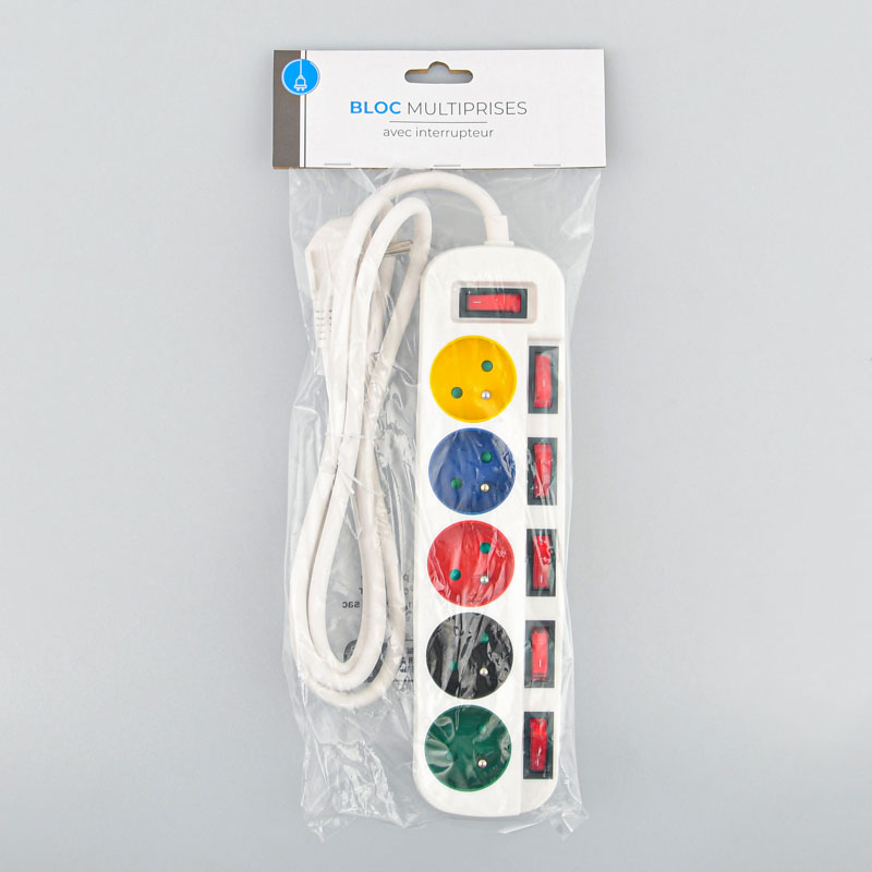 Bloc multiprises avec interrupteur
