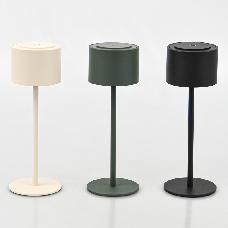 Lampe touch 'Mil' rechargeable noir