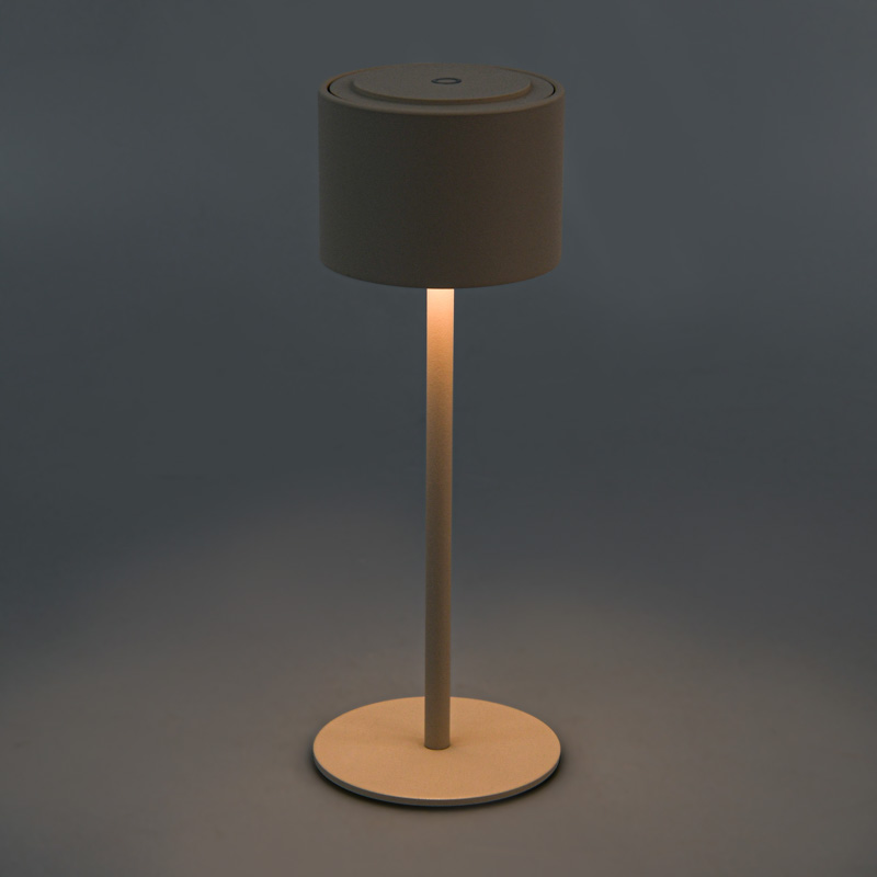 Lampe touch 'Mil' rechargeable noir