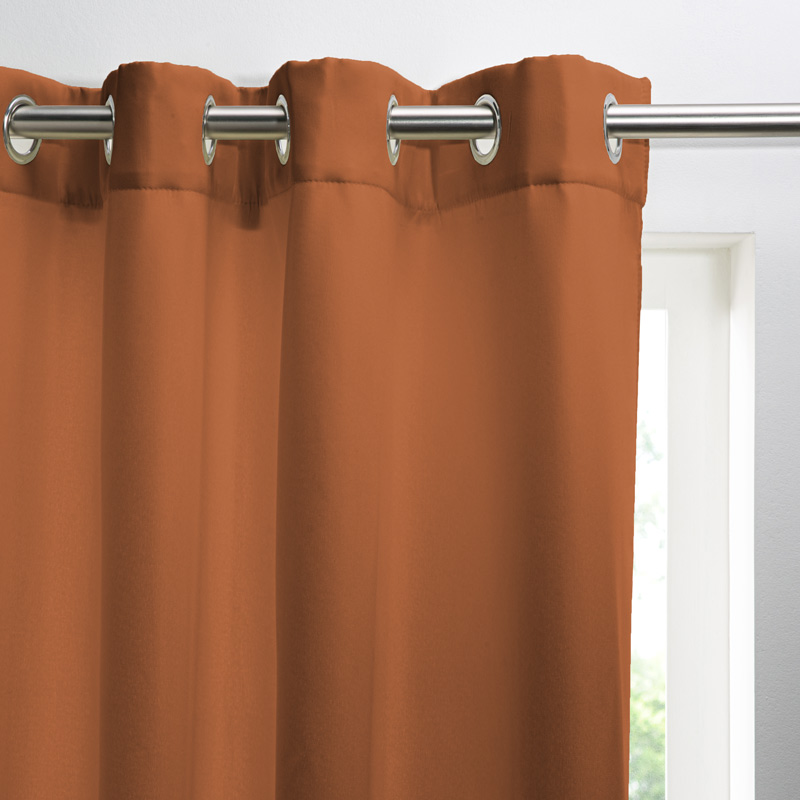 Rideau isolant 'Wally' terracotta