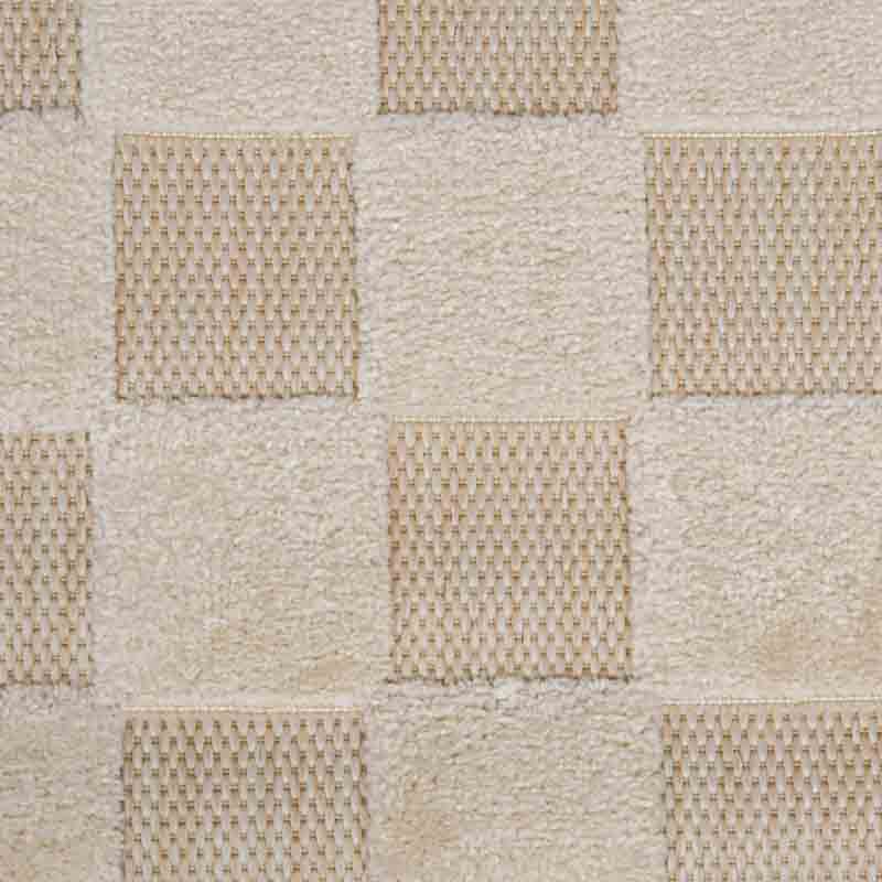Tapis tissé damier 'Manny' crème