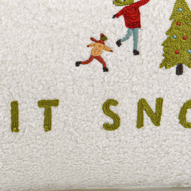 Coussin de Noël 'Let it snow' 