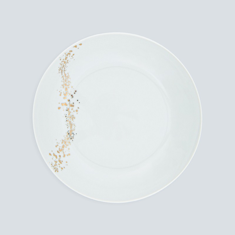 Assiette multiusage dorée 'Zoelie'