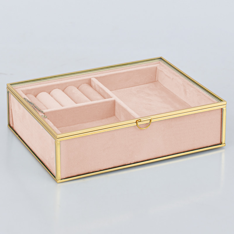 Boîte à bijoux 'Louison' rose 