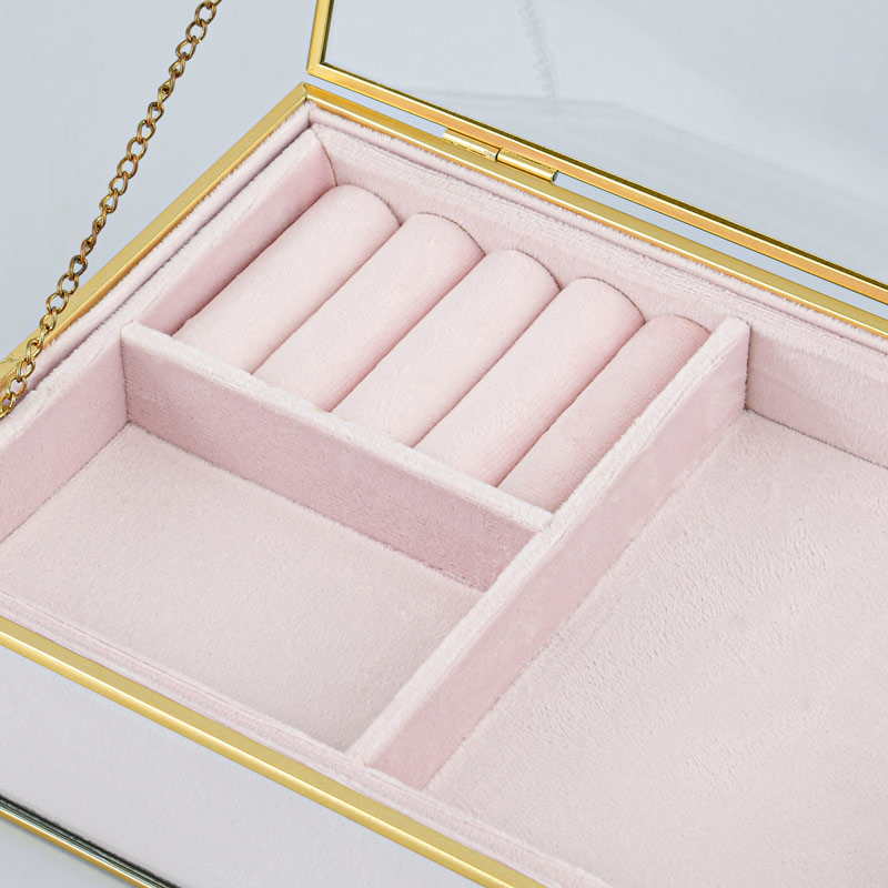 Boîte à bijoux 'Louison' rose 