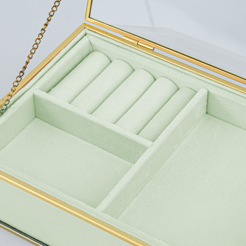 Boîte à bijoux 'Louison' vert d'eau