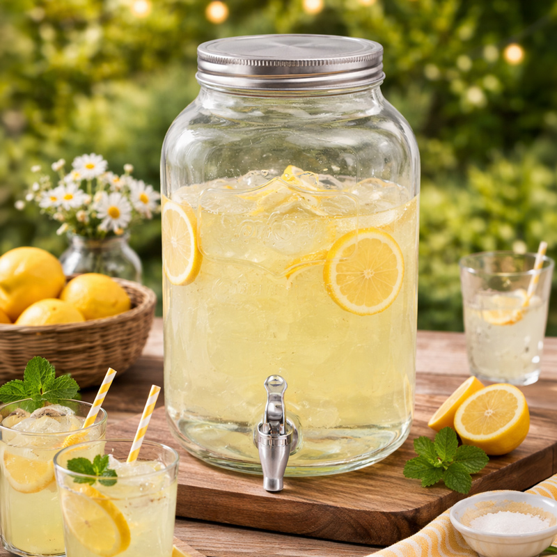 Distributeur de boisson 8L transparent 