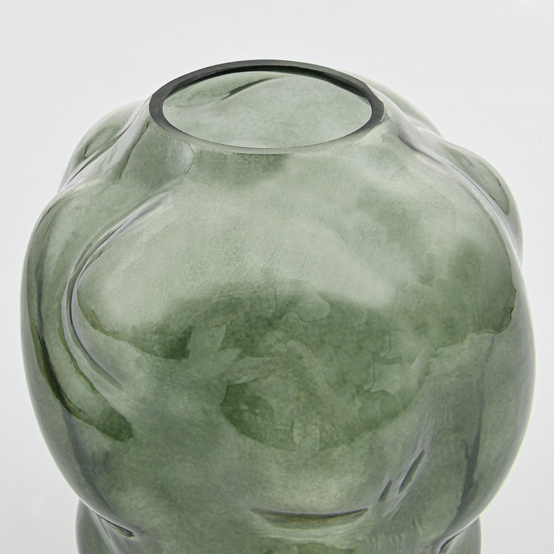 Vase en verre 'Orbelia' vert 