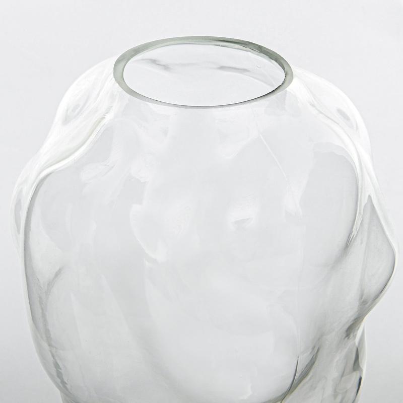 Vase en verre 'Orbelia' transparent