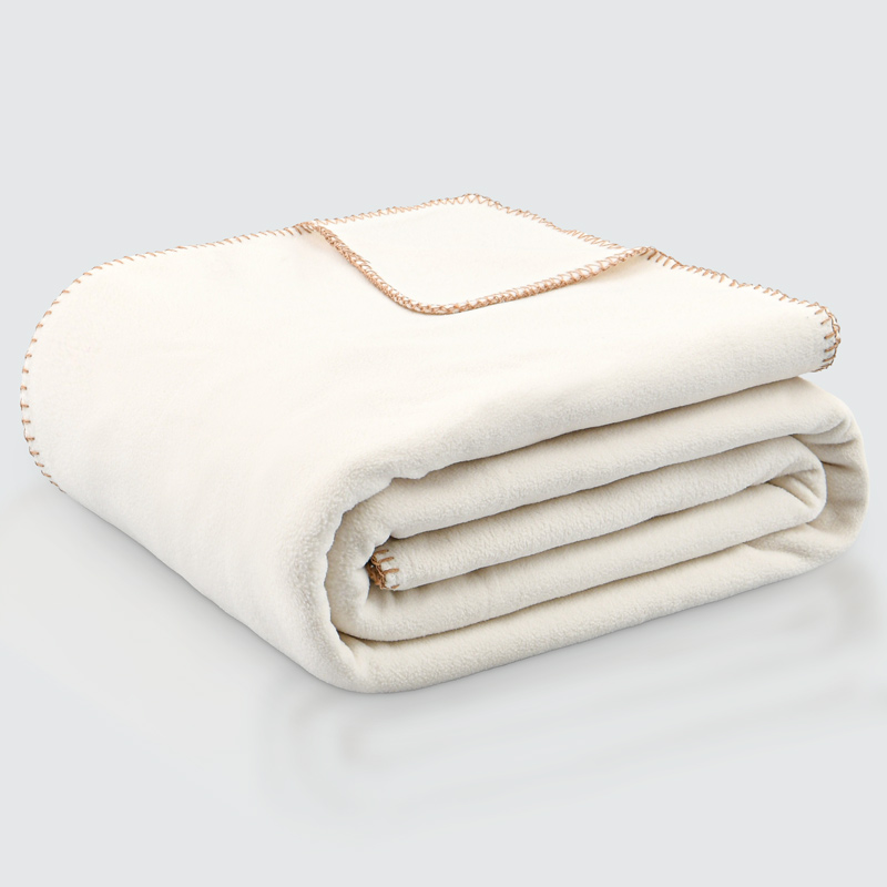 Couverture polaire 'Maia' écru