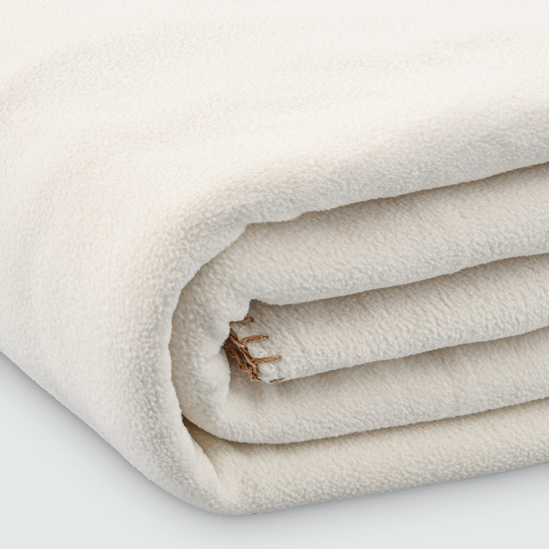 Couverture polaire 'Maia' écru