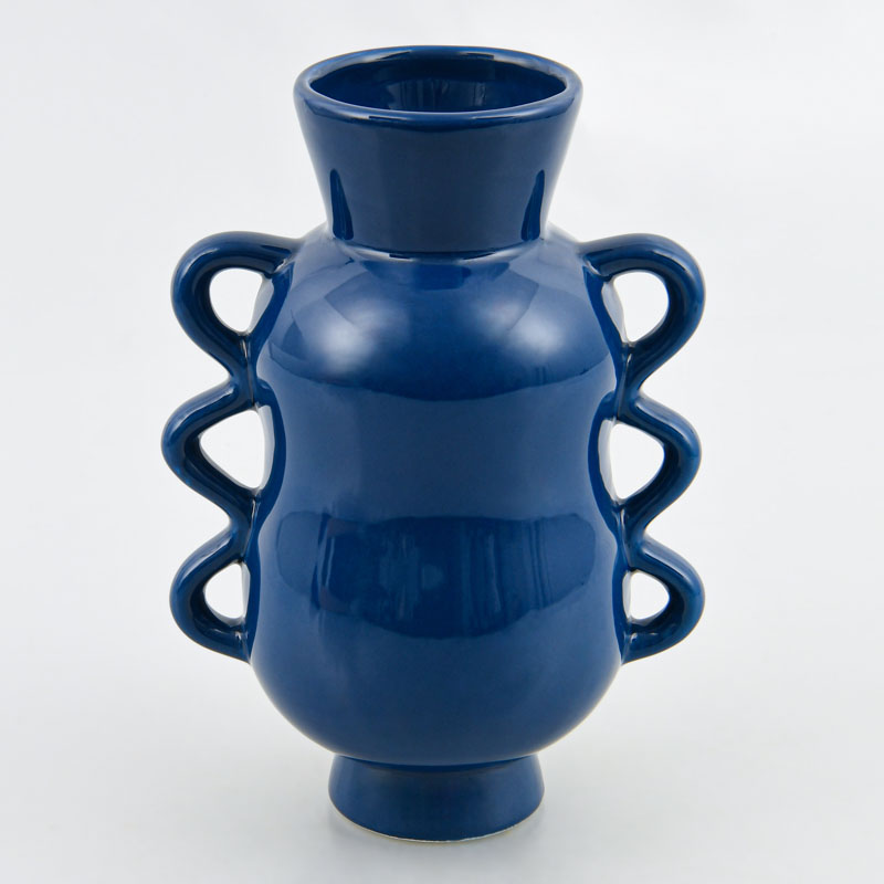 Vase 'Beluna' bleu