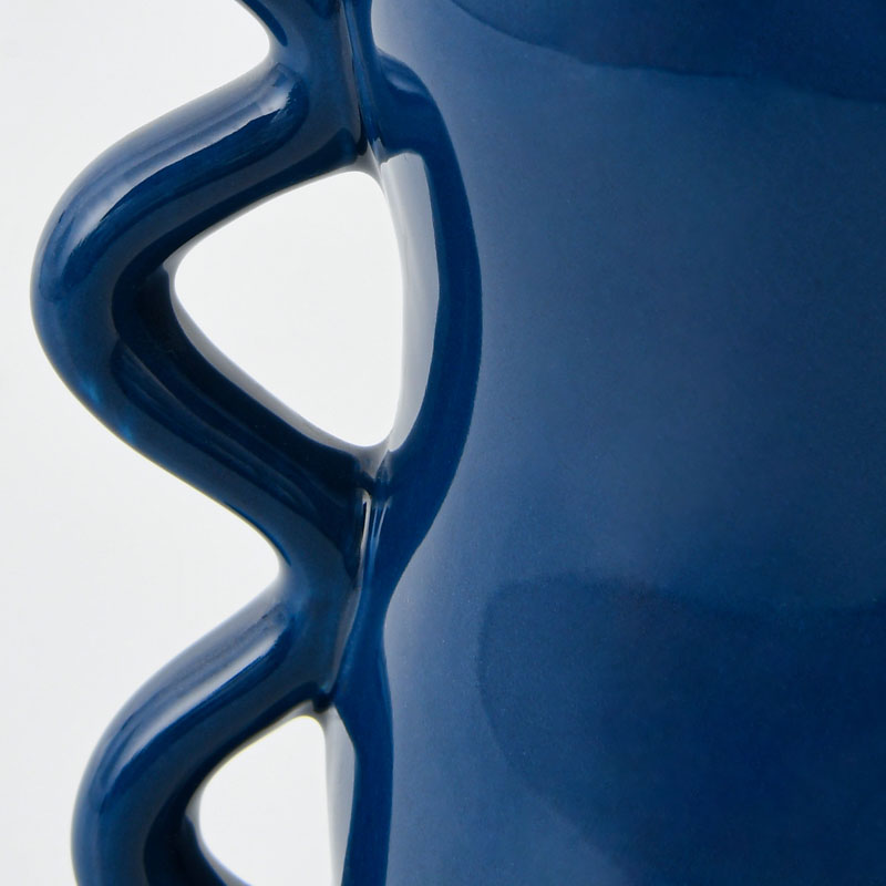 Vase 'Beluna' bleu