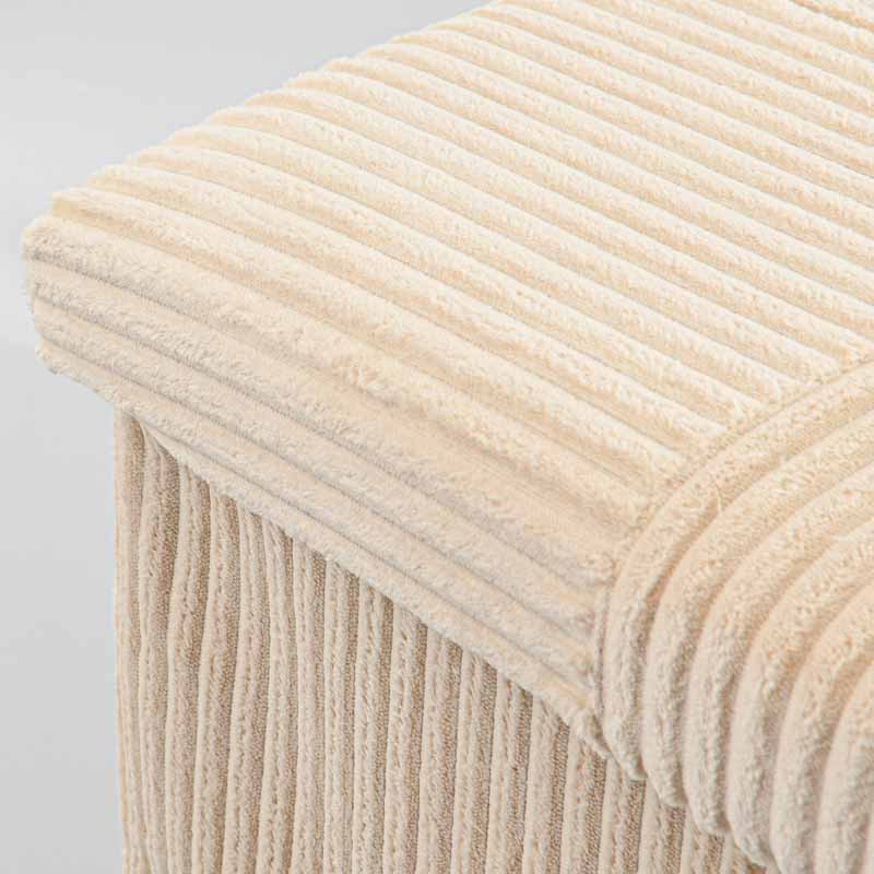 Coffre de rangement 'Veloria' pliable beige