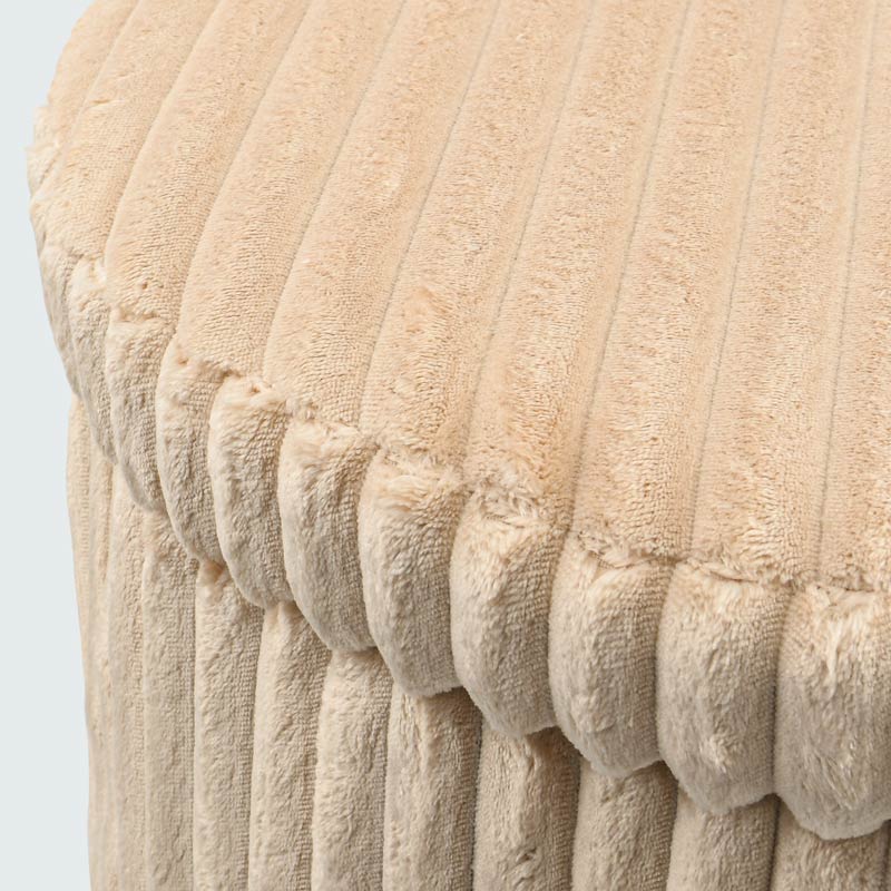 Coffre de rangement 'Stripes' beige