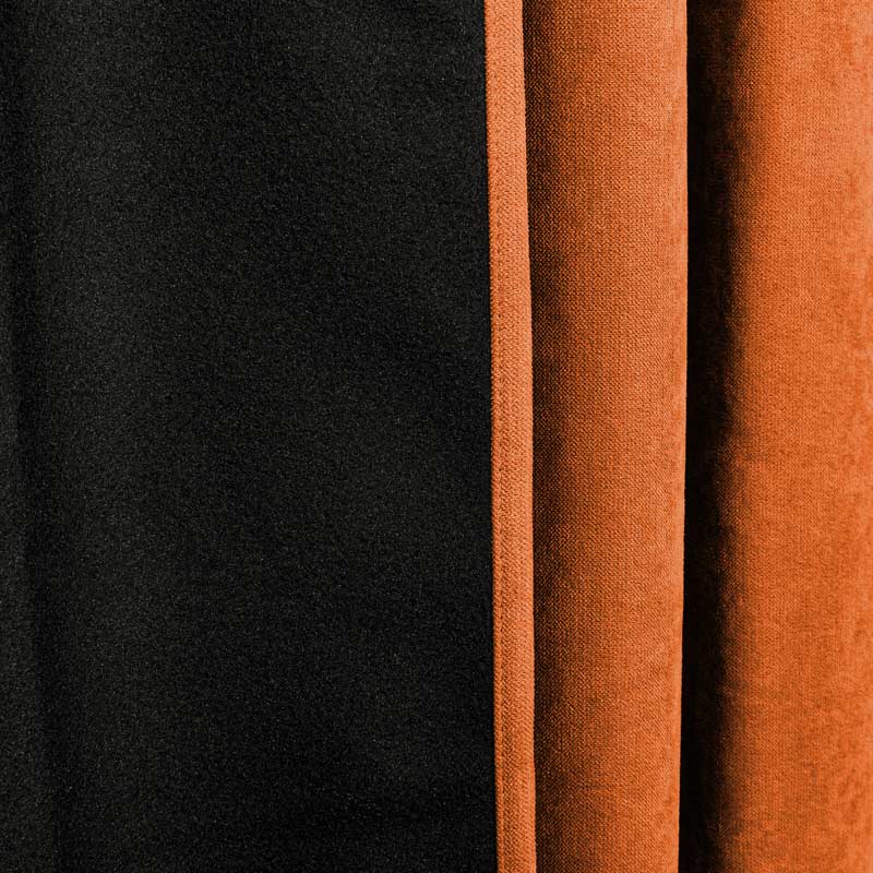 Rideau isolant 'Taiga' terracotta