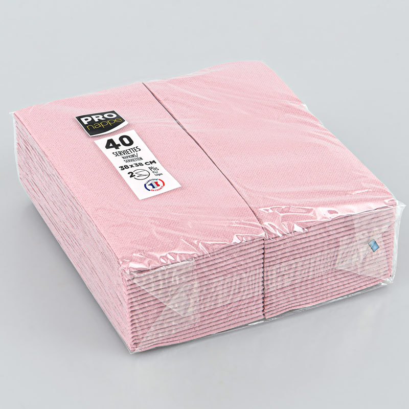 40 serviettes micro gaufrées