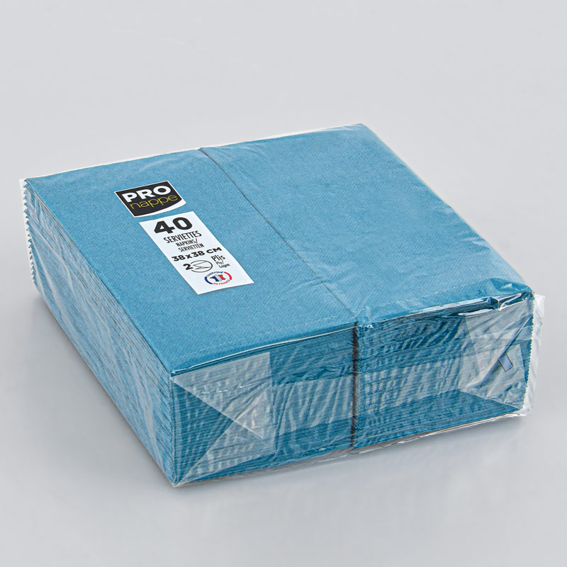 40 serviettes micro gaufrées