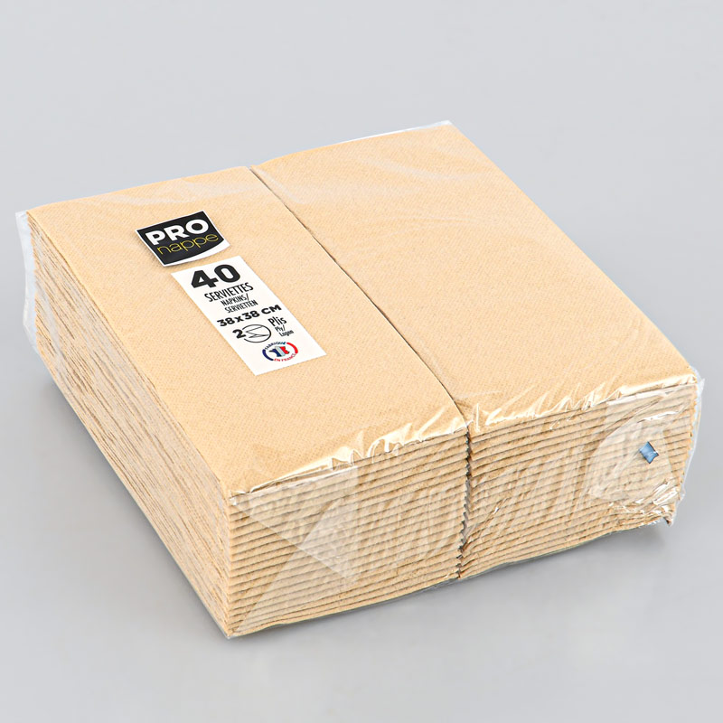 40 serviettes micro gaufrées