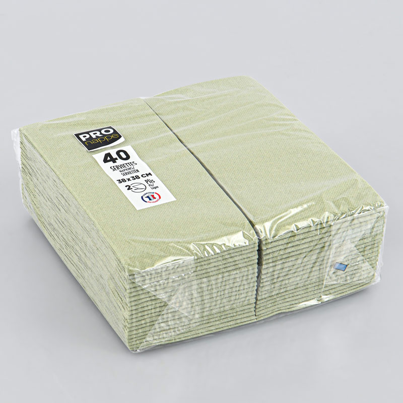 40 serviettes micro gaufrées