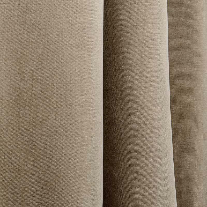 Rideau occultant velours 'Canopee' beige
