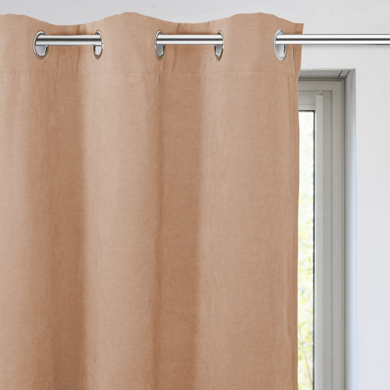 Rideau occultant velours 'Canopee' terra