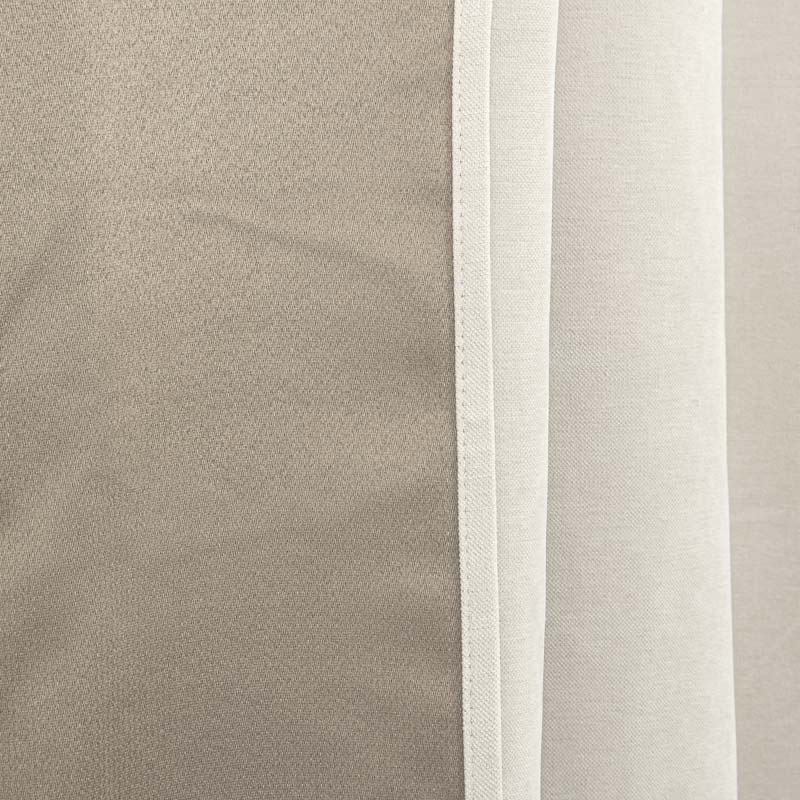 Rideau occultant velours 'Canopee' écru