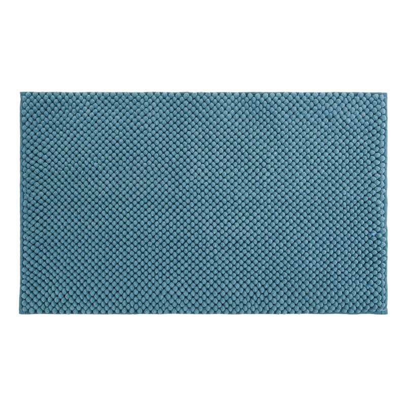 Tapis salle de bain chenille 'Niluxe' bleu