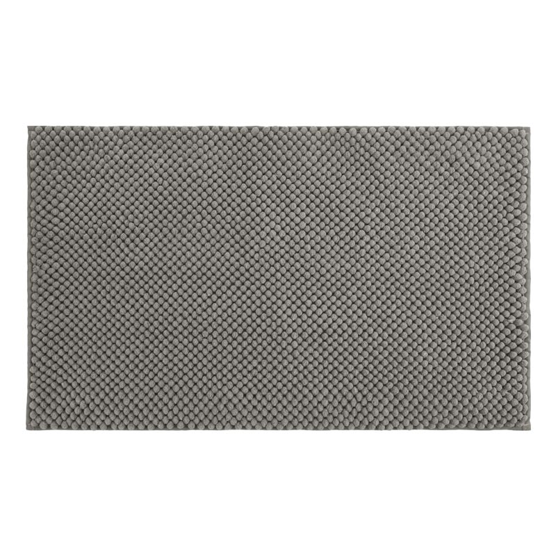 Tapis salle de bain chenille 'Niluxe' gris
