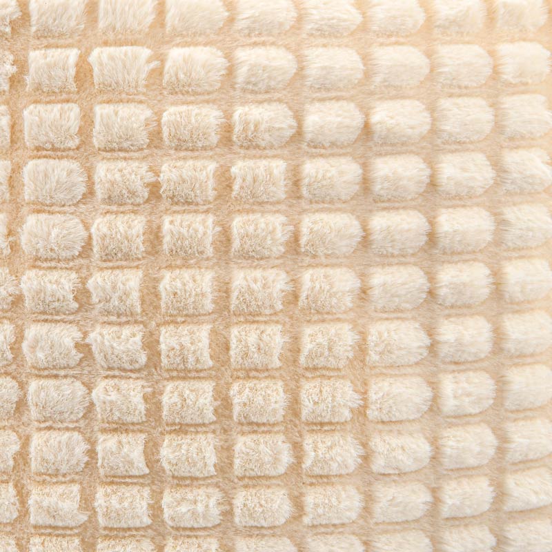 Coussin imitation fourrure 'Neva' beige