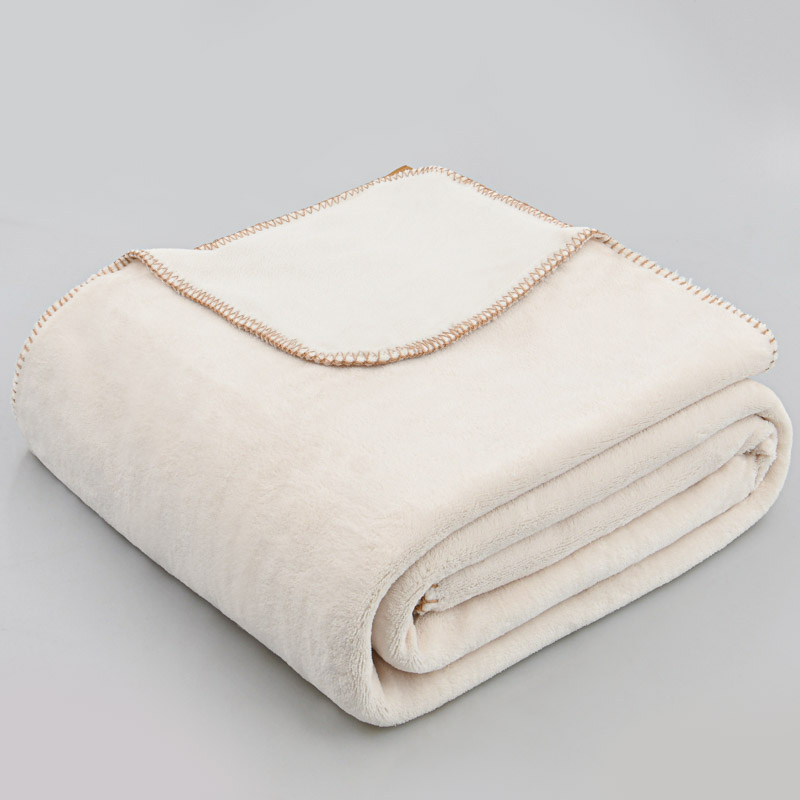 Couverture doublée Borealis' couleur écru