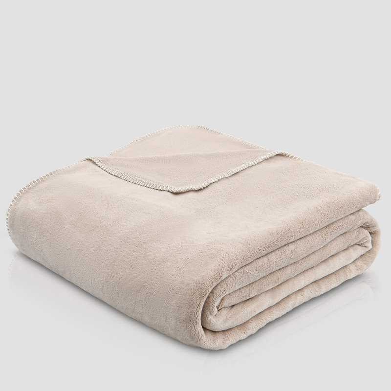 Couverture doublée Borealis' couleur beige