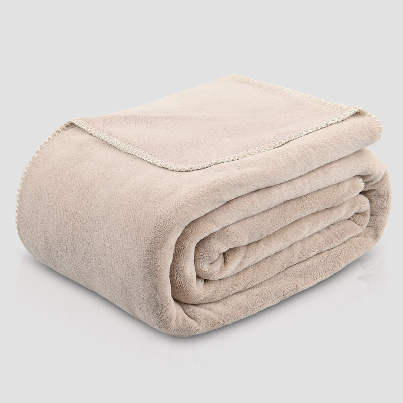 Couverture doublée Borealis' couleur beige